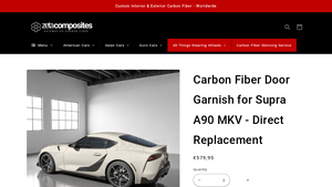 Zeta Composites - Carbon Fiber Door Garnish for Supra A90 MKV
