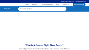 Zightglass - Circular Sight Glass Quartz
