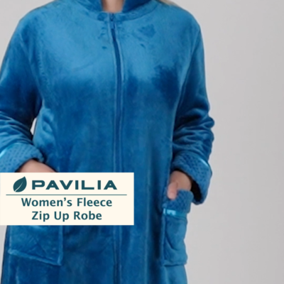 An application scenario or product detail of zipper front housecoat summer zipper -snap - Image 11