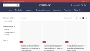 ZONESUN - ZS-CBO150 Conveyor Belt