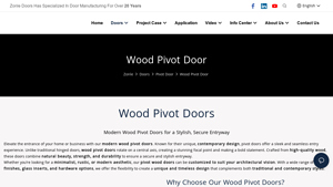 Zonle Doors - Modern Wood Pivot Doors