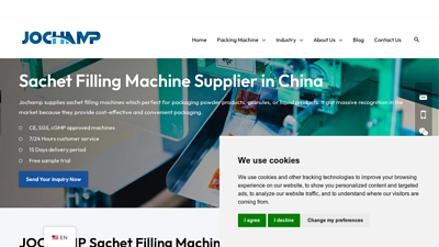 Sachet Filling Machine Supplier in China - Jochamp
