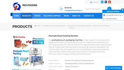 Premade Pouch Packing Machine Manufacturer & Supplier
