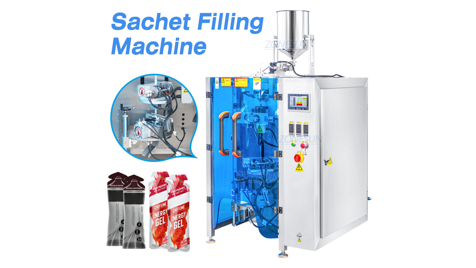 Illustrative example of sachet filling equipment from Google Search